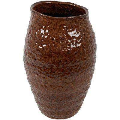 Vaas Secchia 38 cm hoog bruin