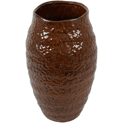Vaas Secchia 45 cm hoog bruin
