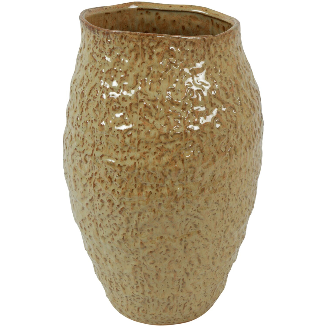 Vaas Secchia 38 cm hoog geel