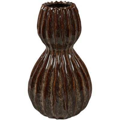 Vaas Secchia 36 cm hoog bruin