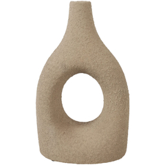 Vaas Secchia 34 cm hoog taupe