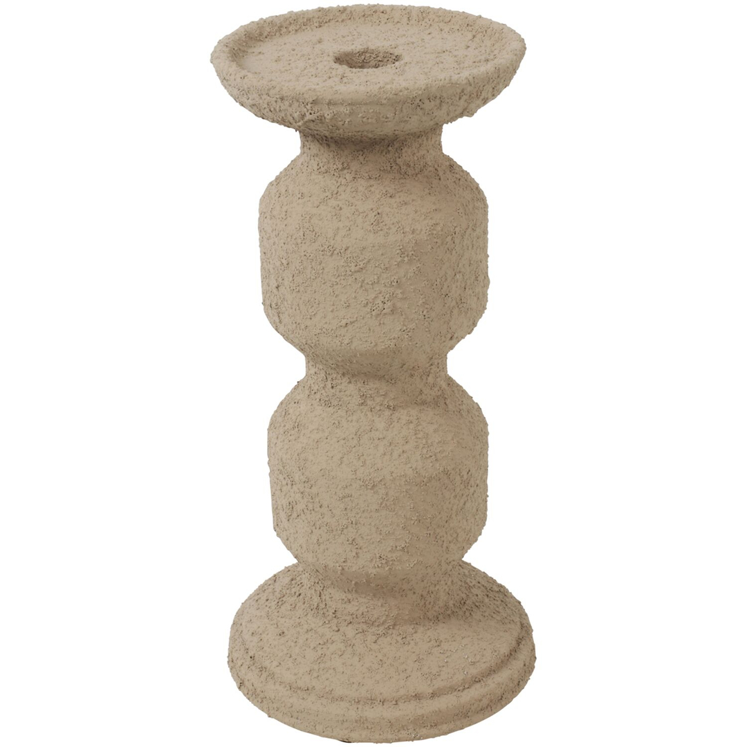 Kandelaar Secchia 23 cm hoog taupe
