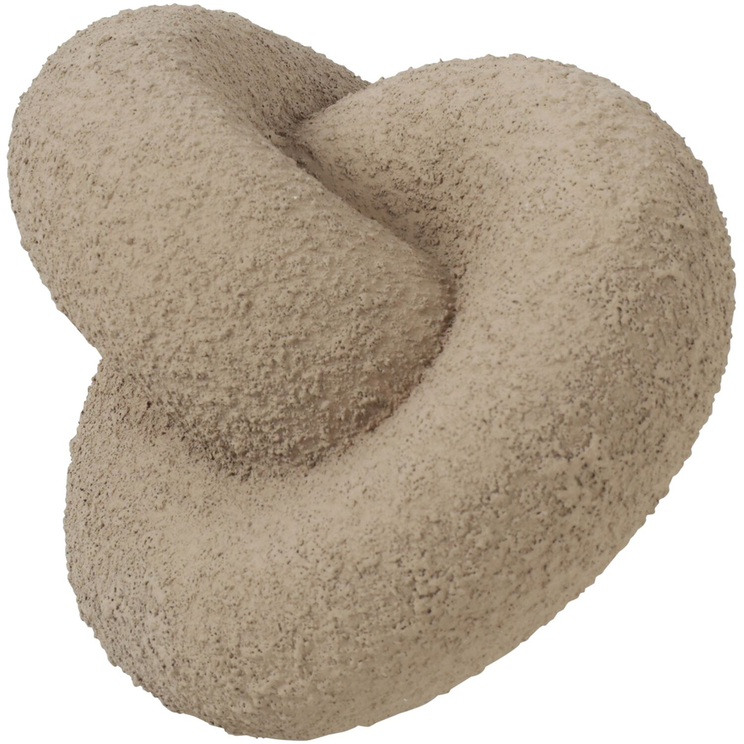 Decoratiebeeld Secchia 16,5 cm breed taupe