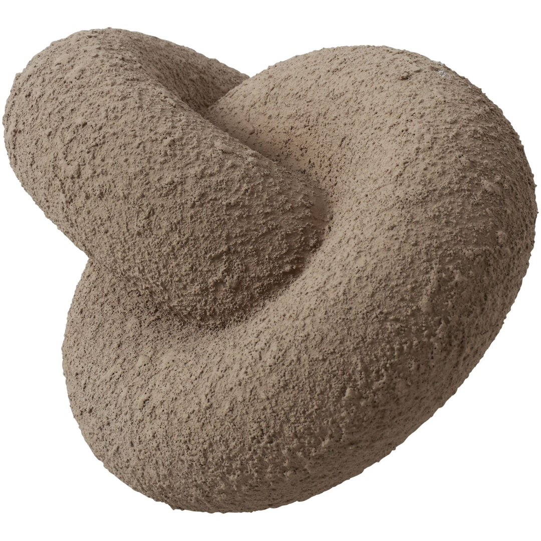 Decoratiebeeld Secchia 20 cm breed taupe