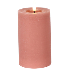 Stompkaars Benevento LED 12,5 cm hoog roze