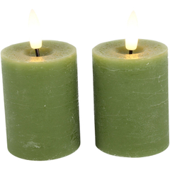 Stompkaars Benevento 9 cm hoog groen
