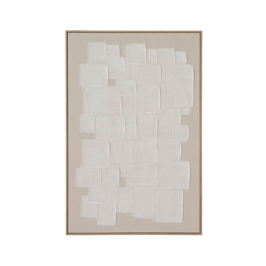  Schilderij Mincio 90x60 cm beige met wit