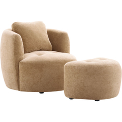 Draaifauteuil Campora taddy lichtbruin