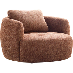 Draaifauteuil Campora XL roestbruin
