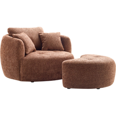 Hocker Campora XL draaibaar roestbruin