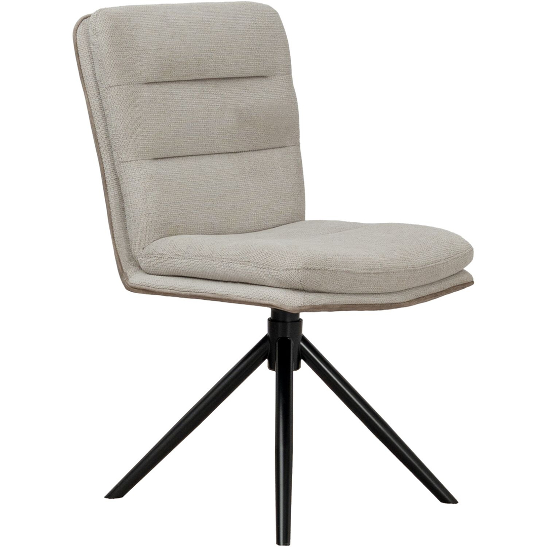 Eetkamerstoel Letta draaibaar velvet beige