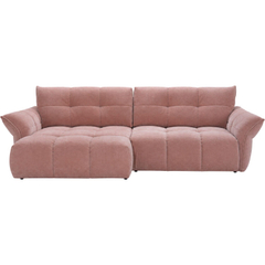 Hoekbank links Trevio roze basic comfort