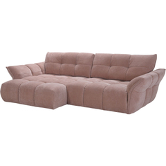 Hoekbank links Trevio roze basic comfort