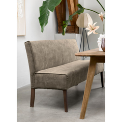 Eetkamerbank Avanza 170 cm velvet bruin