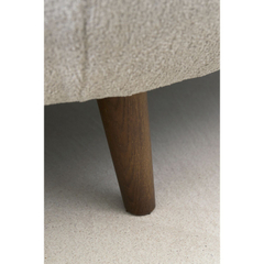 Hoekbank links Tilde bouclé grijsbeige basic comfort