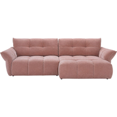 Hoekbank rechts Trevio roze basic comfort