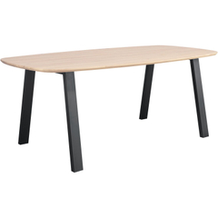 WALDEN Eettafel Deens ovaal 200x100 verjongde rnd