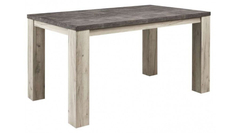 SATRIANI Eettafel 190x90 mel.beton/l. grey