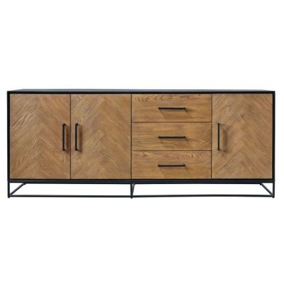 VINITO-A 15398 Dressoir 3D+3L eiken fineer zw&nat