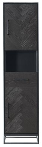 VINITO-BLACK-F 15505 Opbergkastkast 2D+1L+1OV