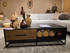 VINITO-I 15500 Salontafel 2L+1OV eik.fineer zw&nat