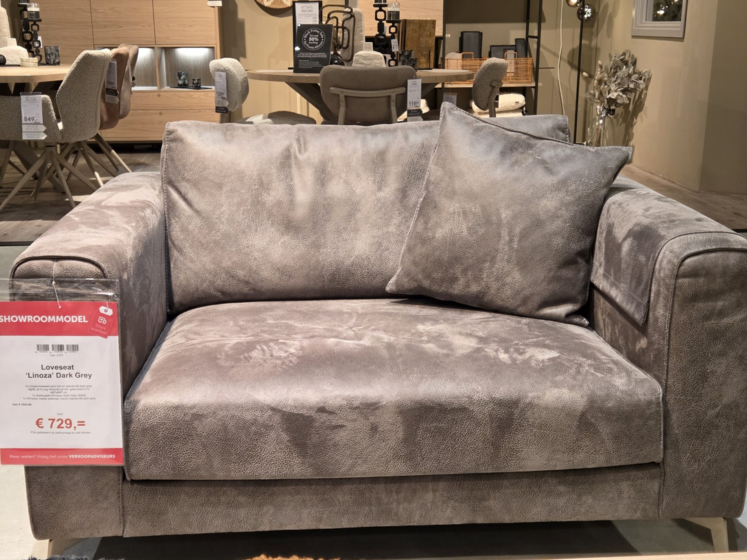 LINOZA Loveseat (arm B2) ml dakota 68-dark grey