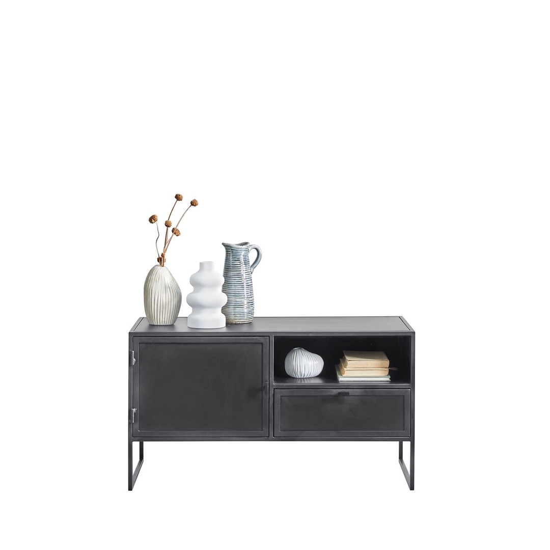 ORIZONE TV-meubel 1D+1L+OV metal black