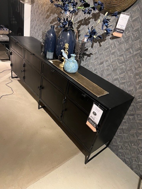 ORIZONE Dressoir 4D+4L metal black