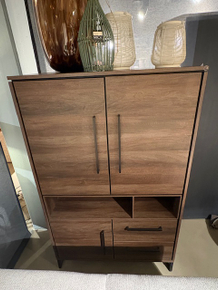 SCURO Bergkast 3dr, 2la, 2ov dark almond decor