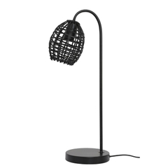 Tafellamp rotan zwart ORCIA