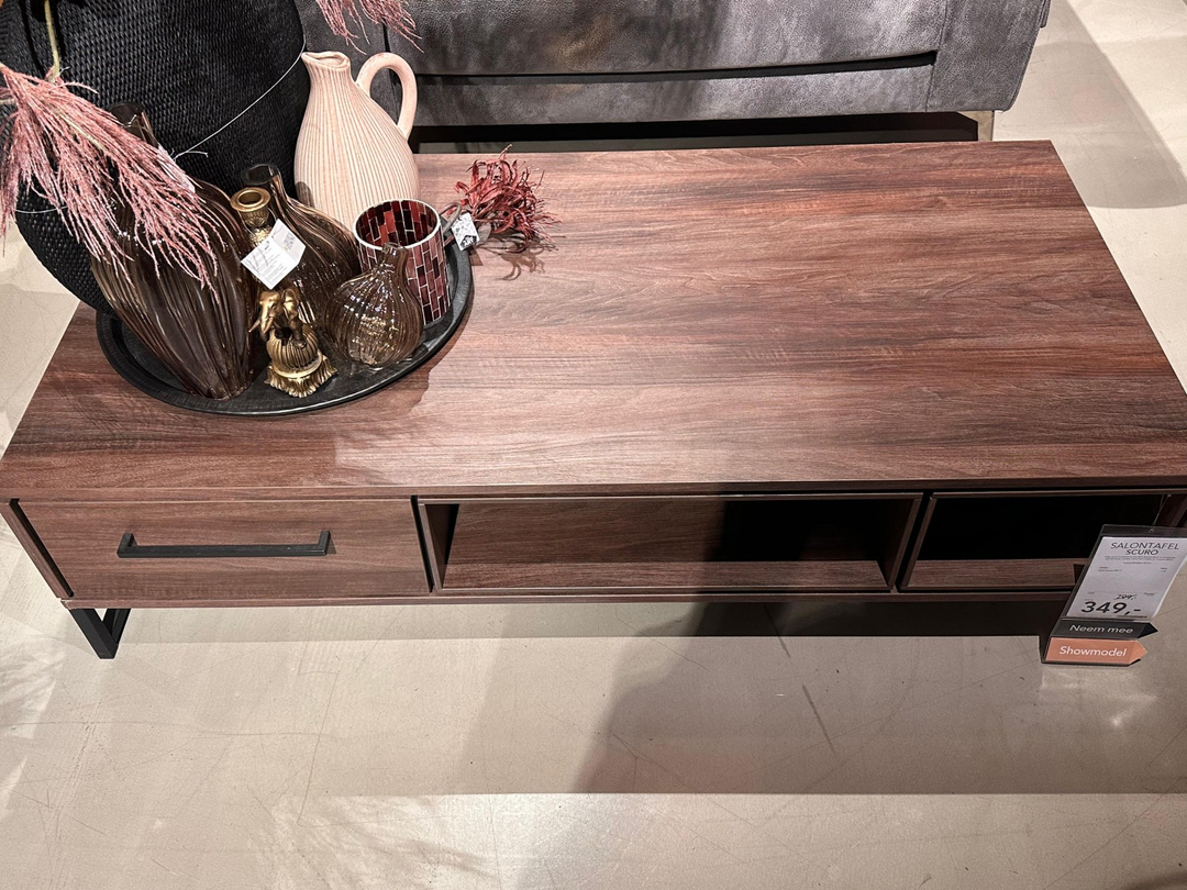 SCURO Salontafel 2la, 3ov dark almond decor