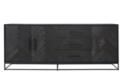 VINITO-BLACK-A 15504 Dressoir 3D+3L eiken fin.zw.