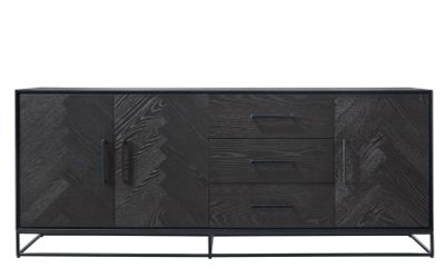 VINITO-BLACK-A 15504 Dressoir 3D+3L eiken fin.zw.