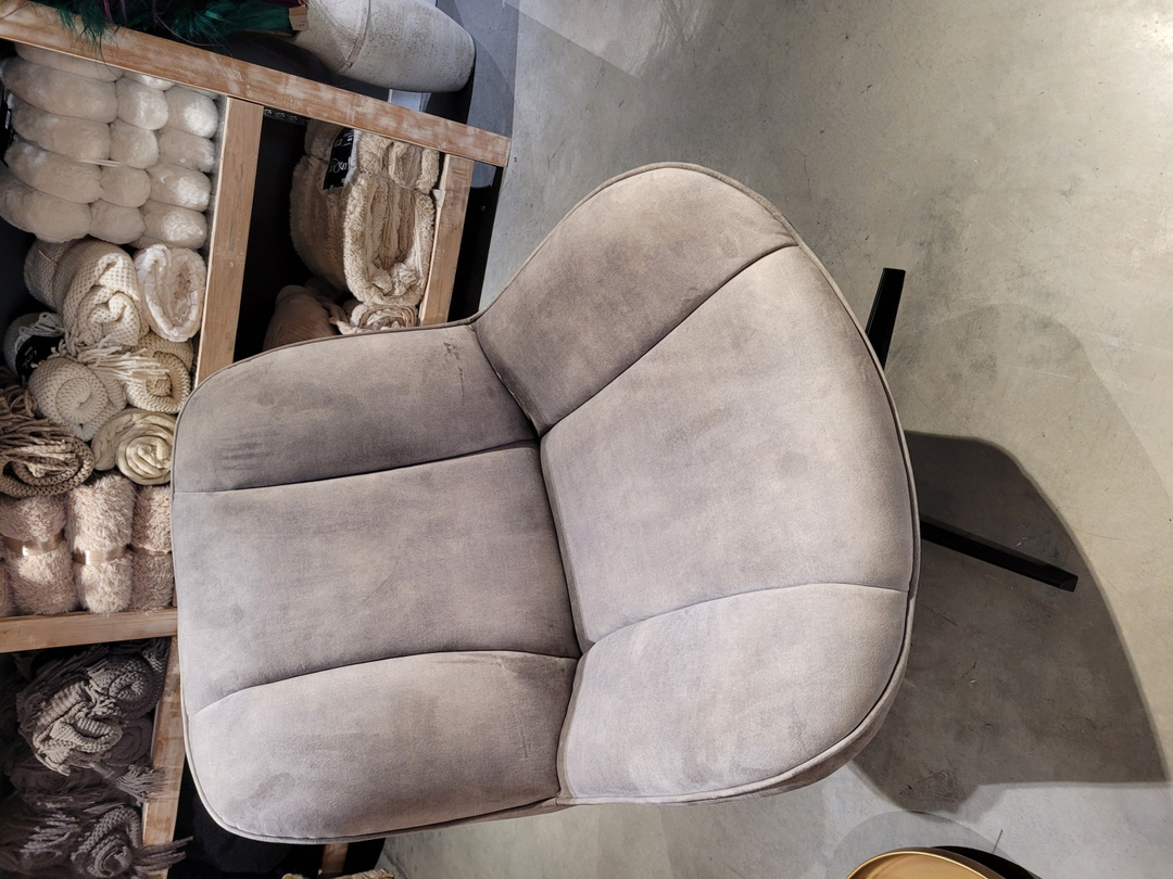 FORTENZA Draaifauteuil in stof goldy mist