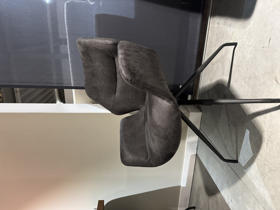 VALLATE armstoel in stof miami 68-dark grey