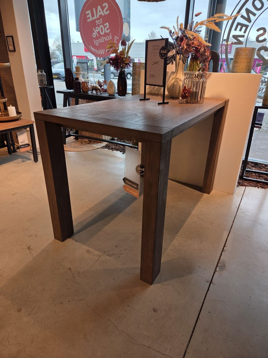 VALVOLA-N 16435 Bartafel 140x80 smoked brown
