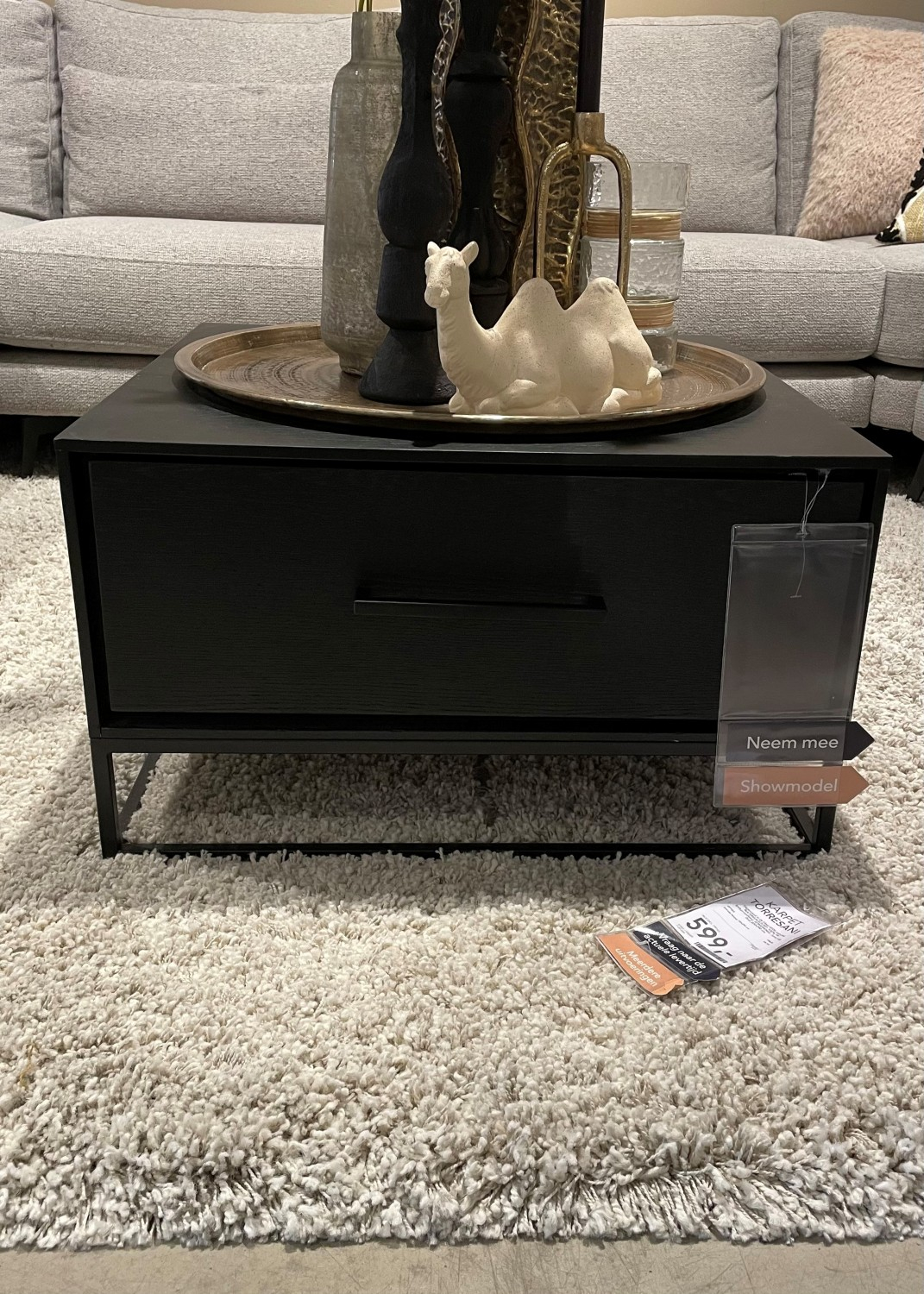 VINITO-BLACK-H 15636 Salontafel 2L eiken fineer zw