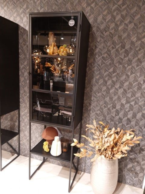 ORIZONE Vitrinekast 1GD+OV metal black