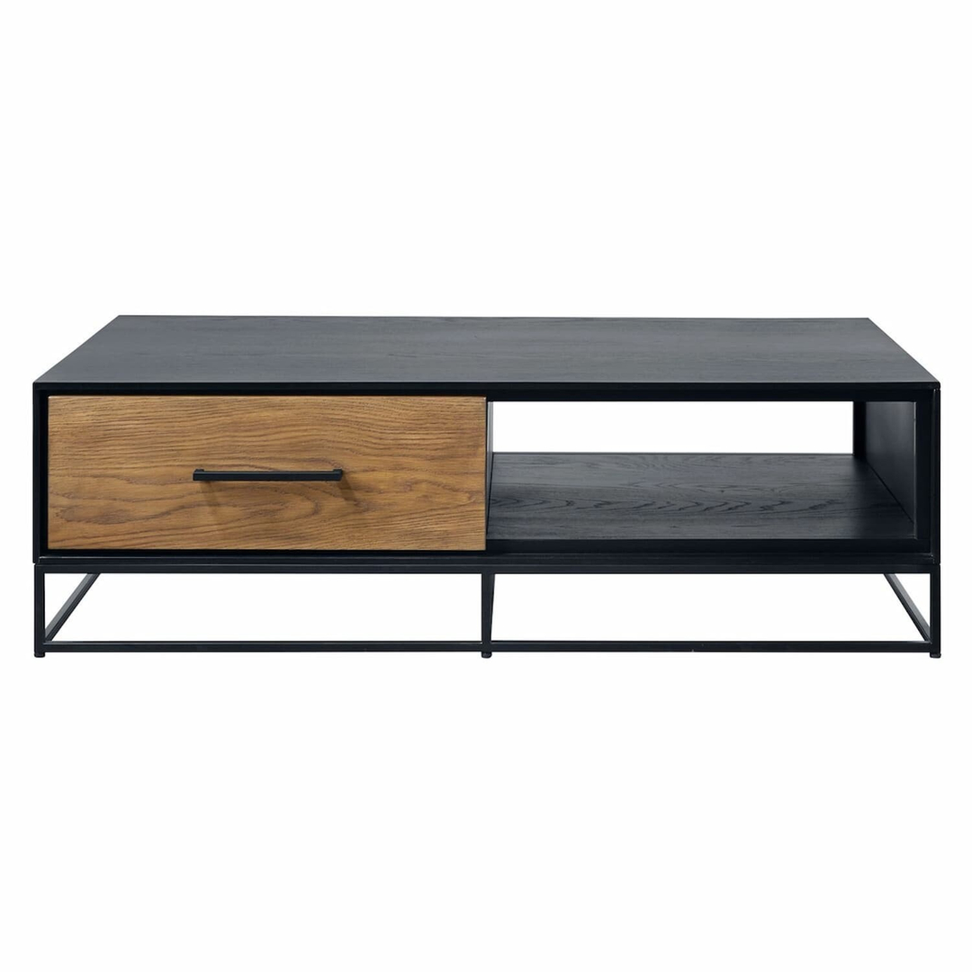 VINITO-I 15500 Salontafel 2L+1OV eik.fineer zw&nat