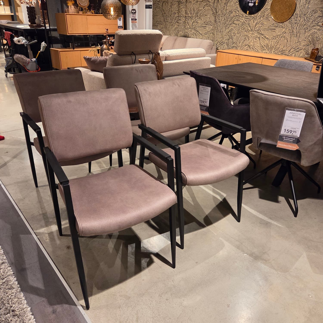 set van 4 Armstoelen Jisca