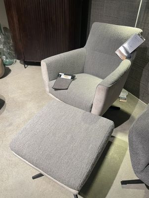 Draaifauteuil Malteno inclusief hocker